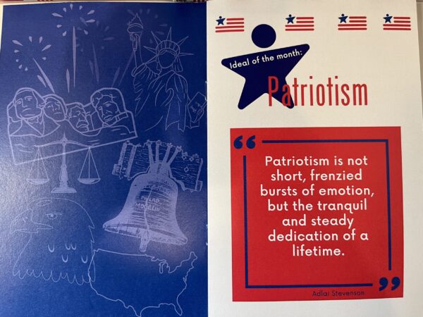 Preview of page 1 of the Patriotism booklet